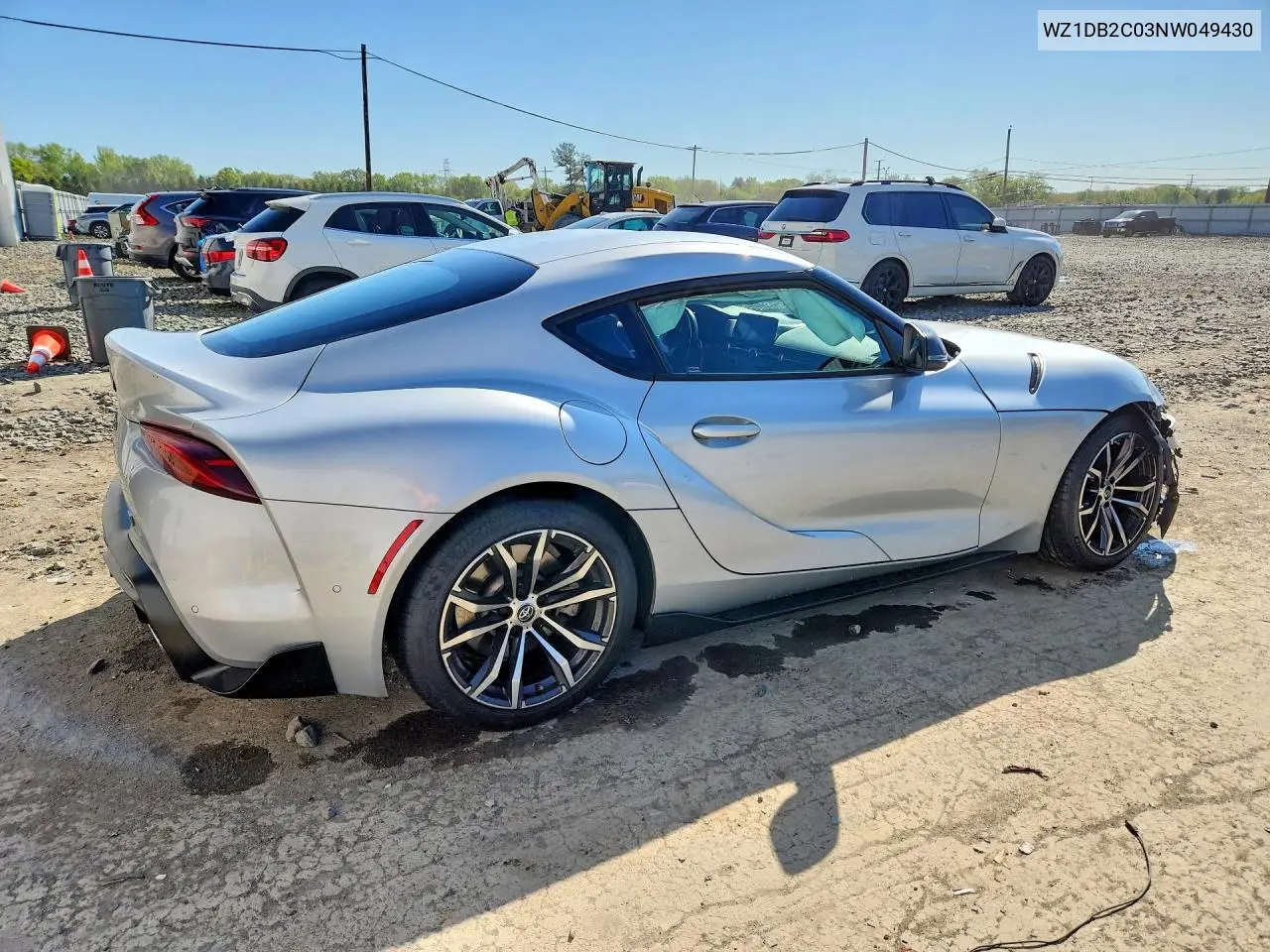 2022 Toyota Gr Supra 2.0 VIN: WZ1DB2C03NW049430 Lot: 51976886