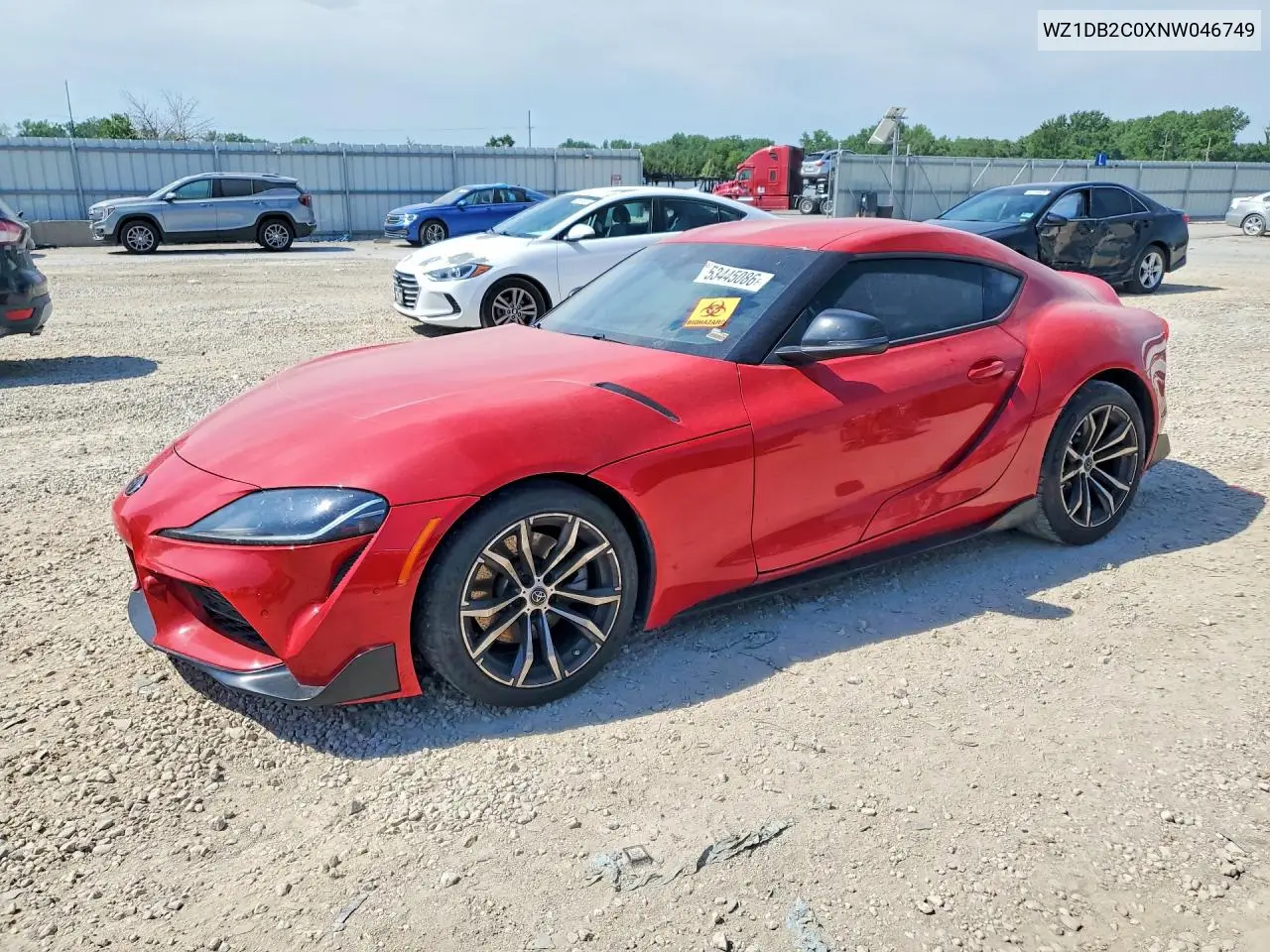 2022 Toyota Gr Supra 2.0 VIN: WZ1DB2C0XNW046749 Lot: 53445086