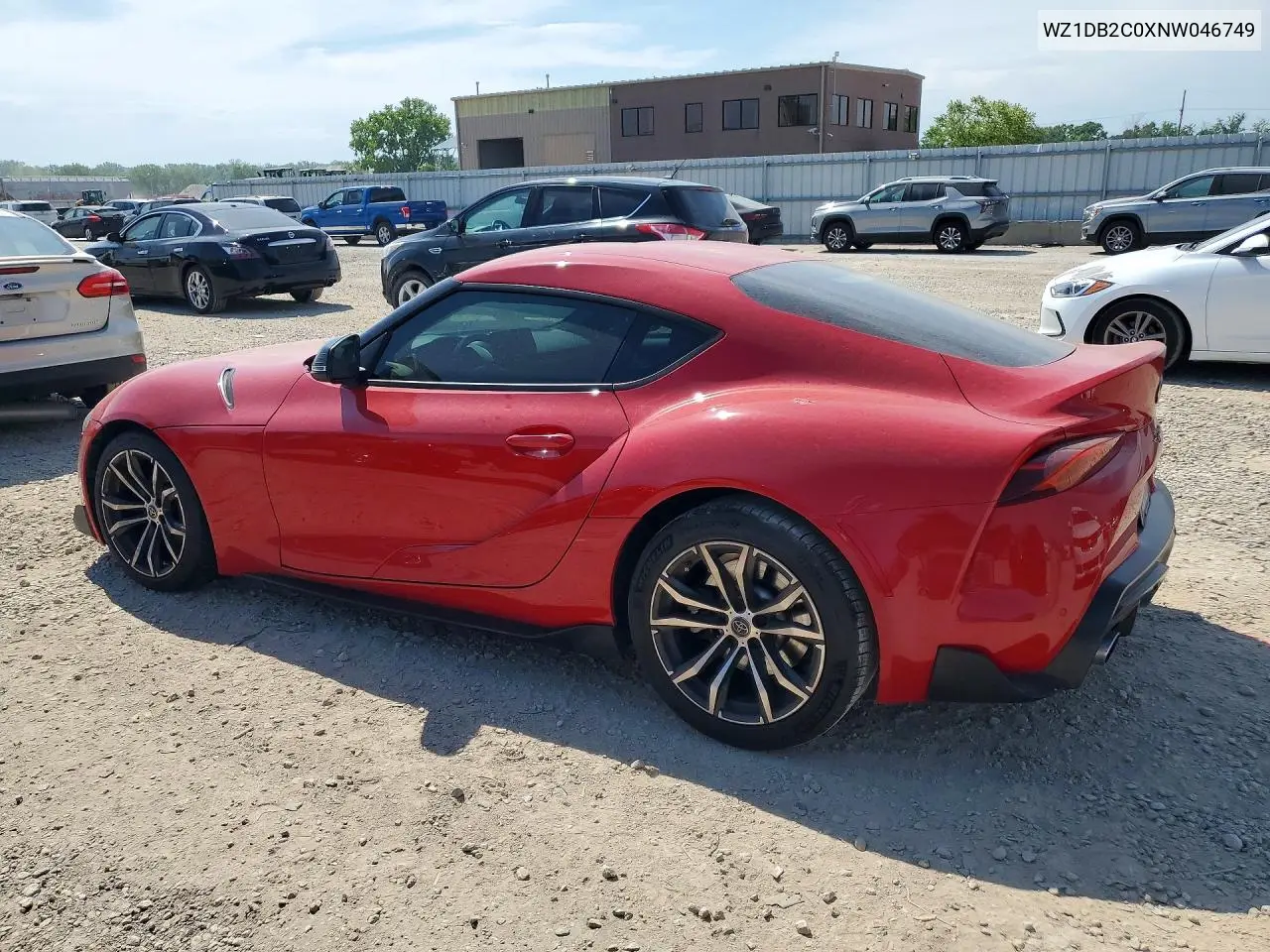 2022 Toyota Gr Supra 2.0 VIN: WZ1DB2C0XNW046749 Lot: 53445086