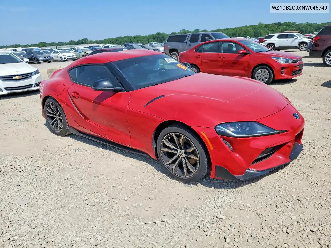 2022 Toyota Gr Supra 2.0 VIN: WZ1DB2C0XNW046749 Lot: 53445086