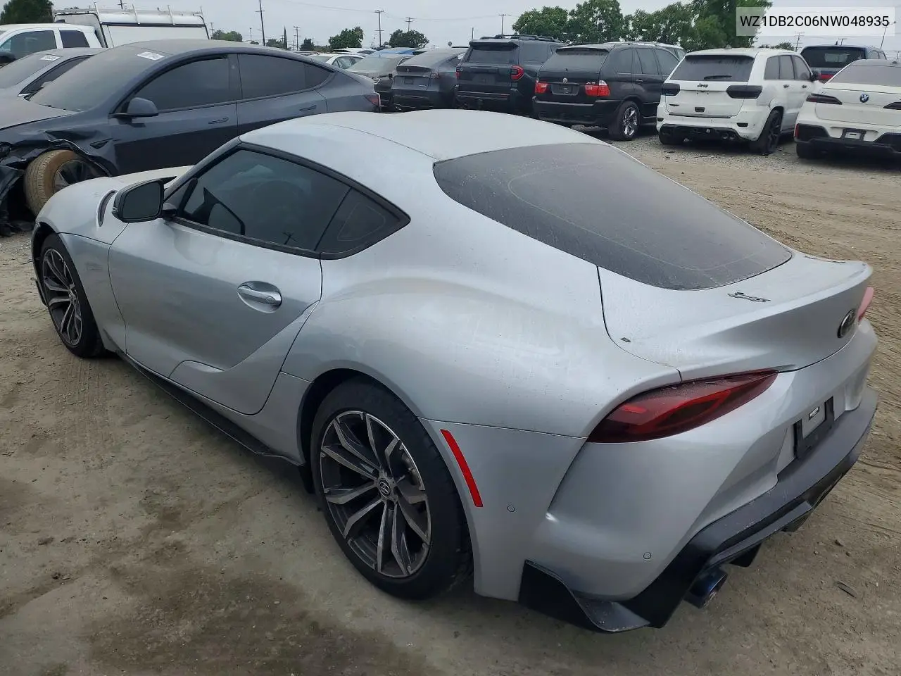 2022 Toyota Gr Supra 2.0 VIN: WZ1DB2C06NW048935 Lot: 54810296