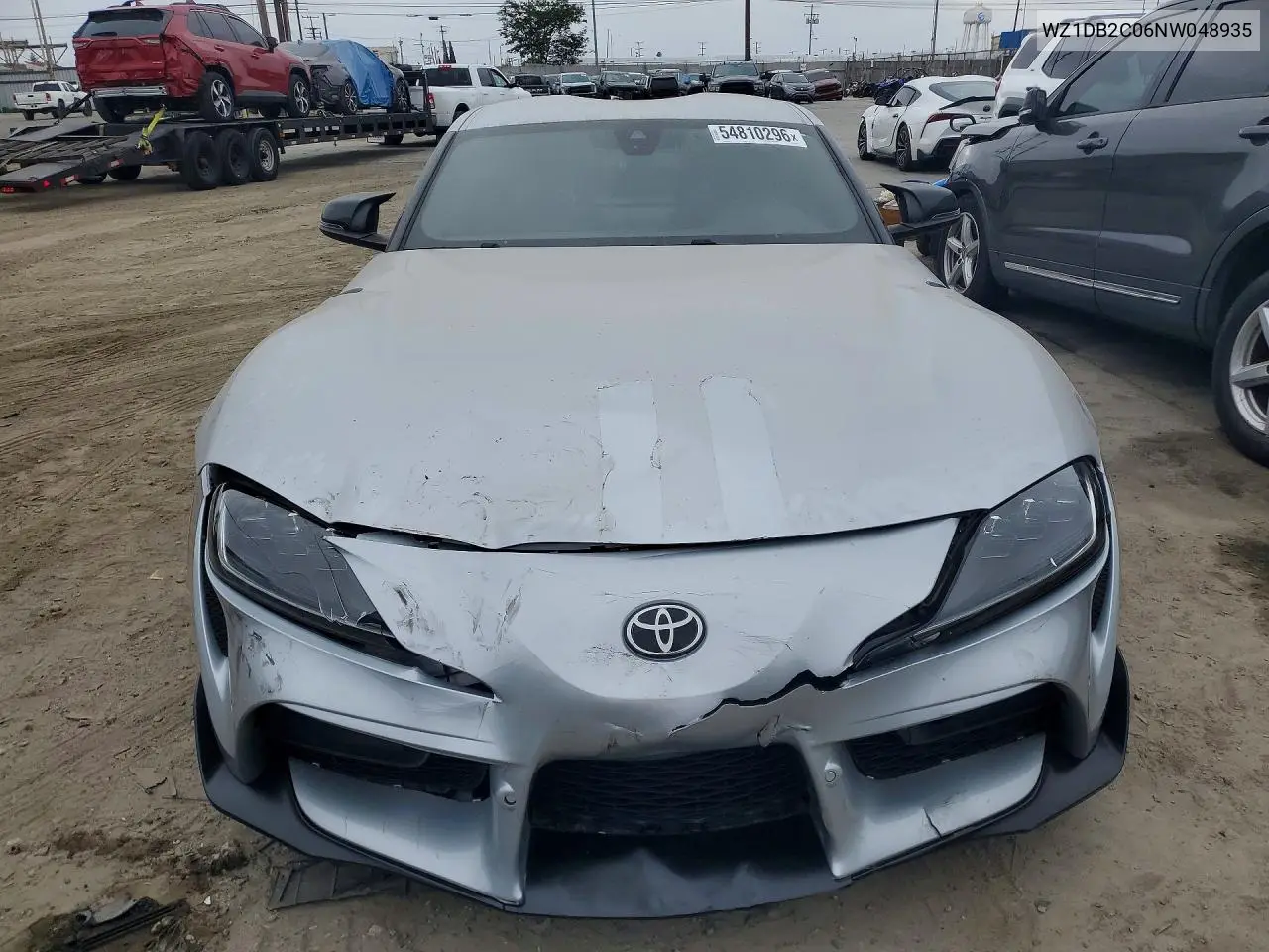 2022 Toyota Gr Supra 2.0 VIN: WZ1DB2C06NW048935 Lot: 54810296