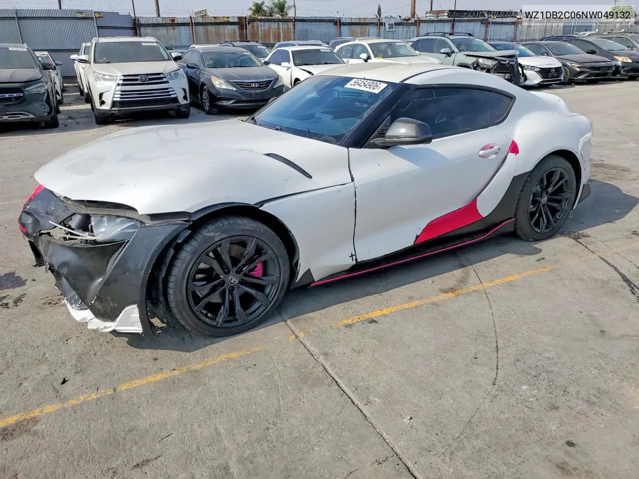 2022 Toyota Gr Supra 2.0 VIN: WZ1DB2C06NW049132 Lot: 56454906