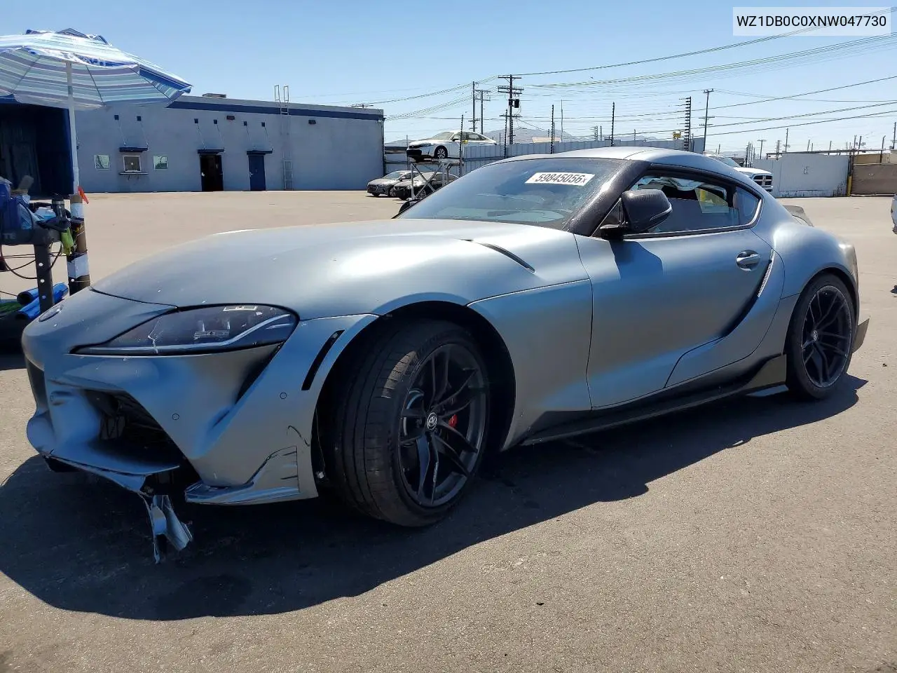 2022 Toyota Gr Supra A91-Cf Edition VIN: WZ1DB0C0XNW047730 Lot: 59845056