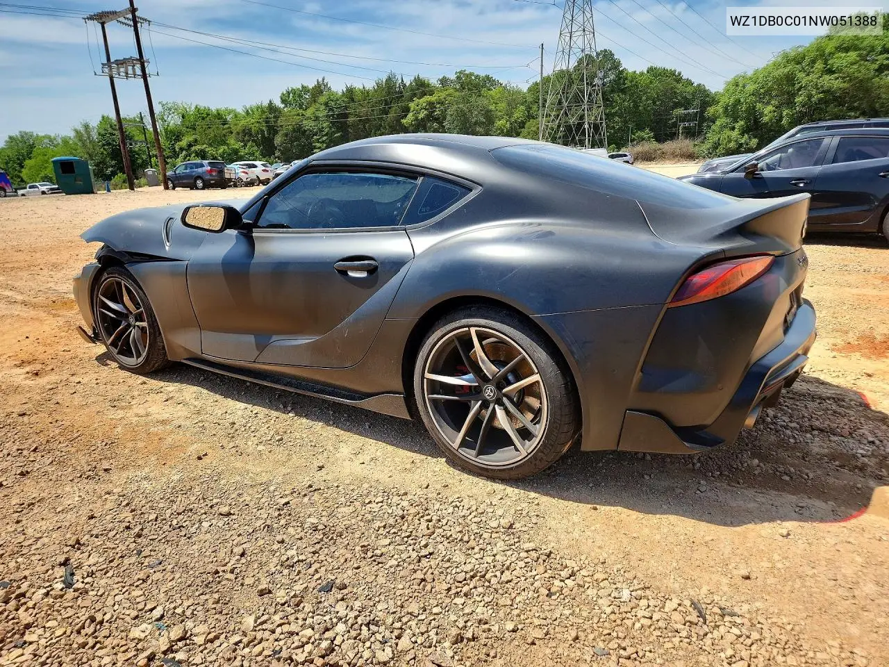 2022 Toyota Gr Supra 3.0 Premium VIN: WZ1DB0C01NW051388 Lot: 61332156