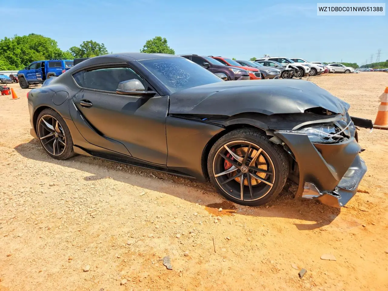 2022 Toyota Gr Supra 3.0 Premium VIN: WZ1DB0C01NW051388 Lot: 61332156
