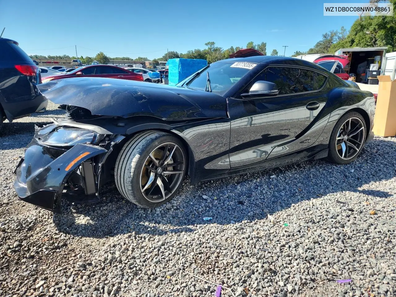 2022 Toyota Supra Base VIN: WZ1DB0C08NW048861 Lot: 83779355