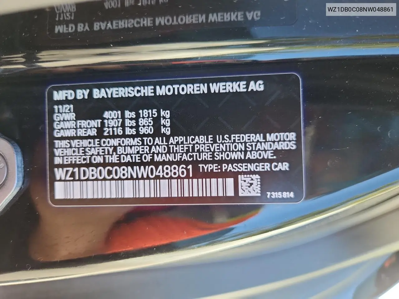 2022 Toyota Supra Base VIN: WZ1DB0C08NW048861 Lot: 83779355