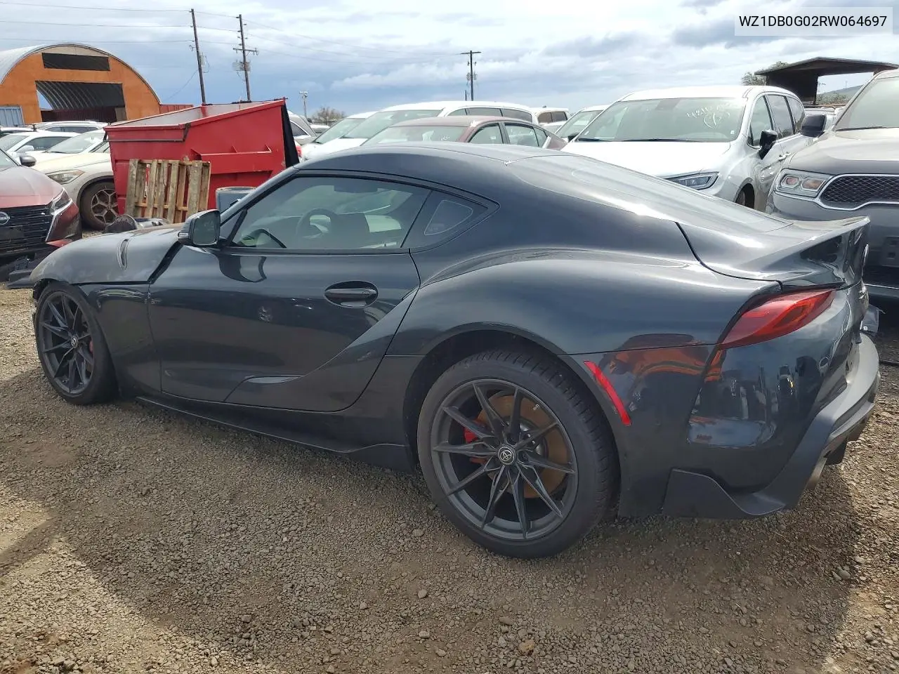 2024 Toyota Gr Supra 3.0 VIN: WZ1DB0G02RW064697 Lot: 48176836