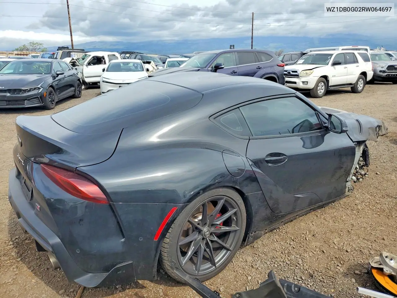 2024 Toyota Gr Supra 3.0 VIN: WZ1DB0G02RW064697 Lot: 48176836