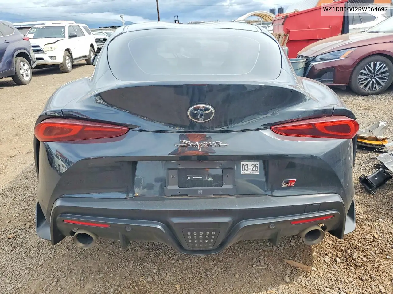 2024 Toyota Gr Supra 3.0 VIN: WZ1DB0G02RW064697 Lot: 48176836