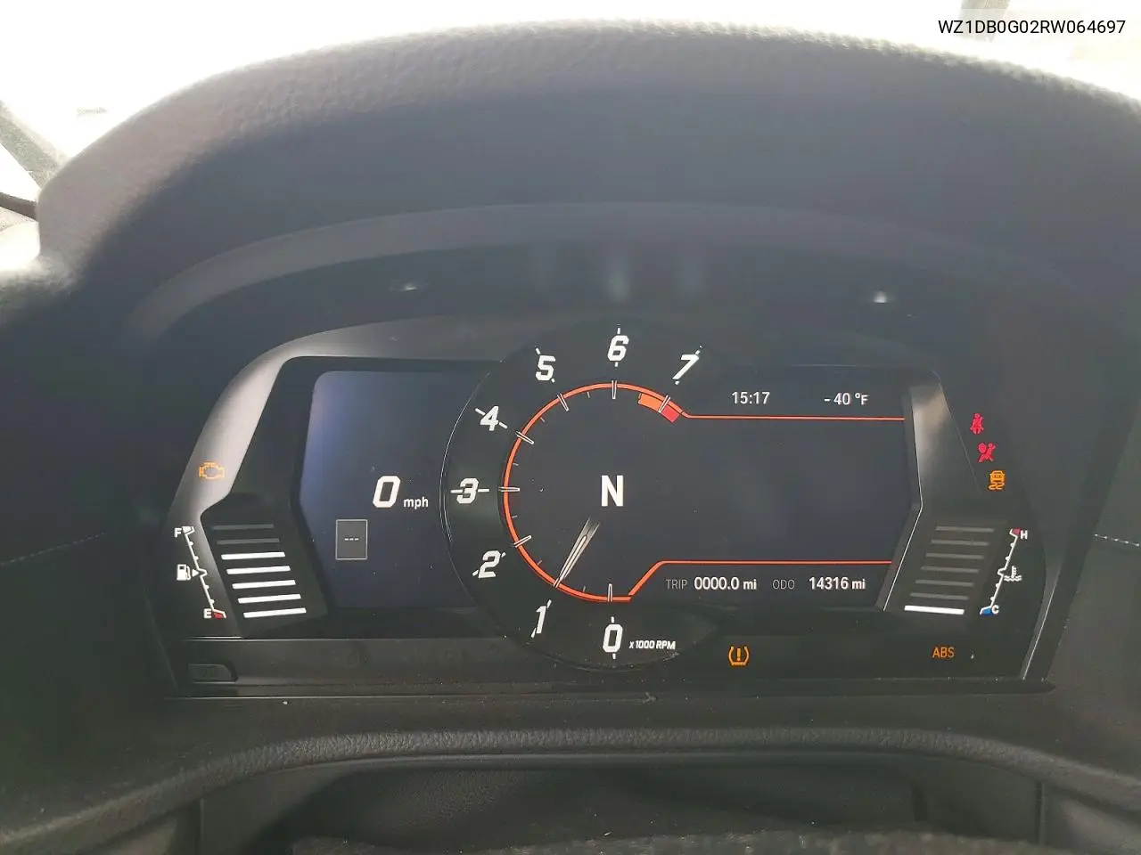 2024 Toyota Gr Supra 3.0 VIN: WZ1DB0G02RW064697 Lot: 48176836