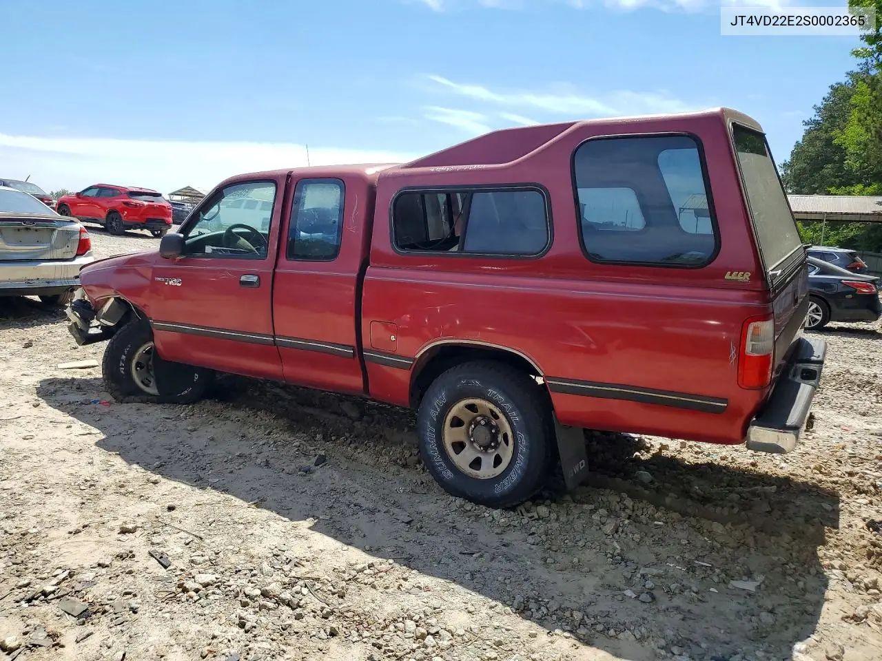 1995 Toyota T100 Xtracab Dx VIN: JT4VD22E2S0002365 Lot: 51839066