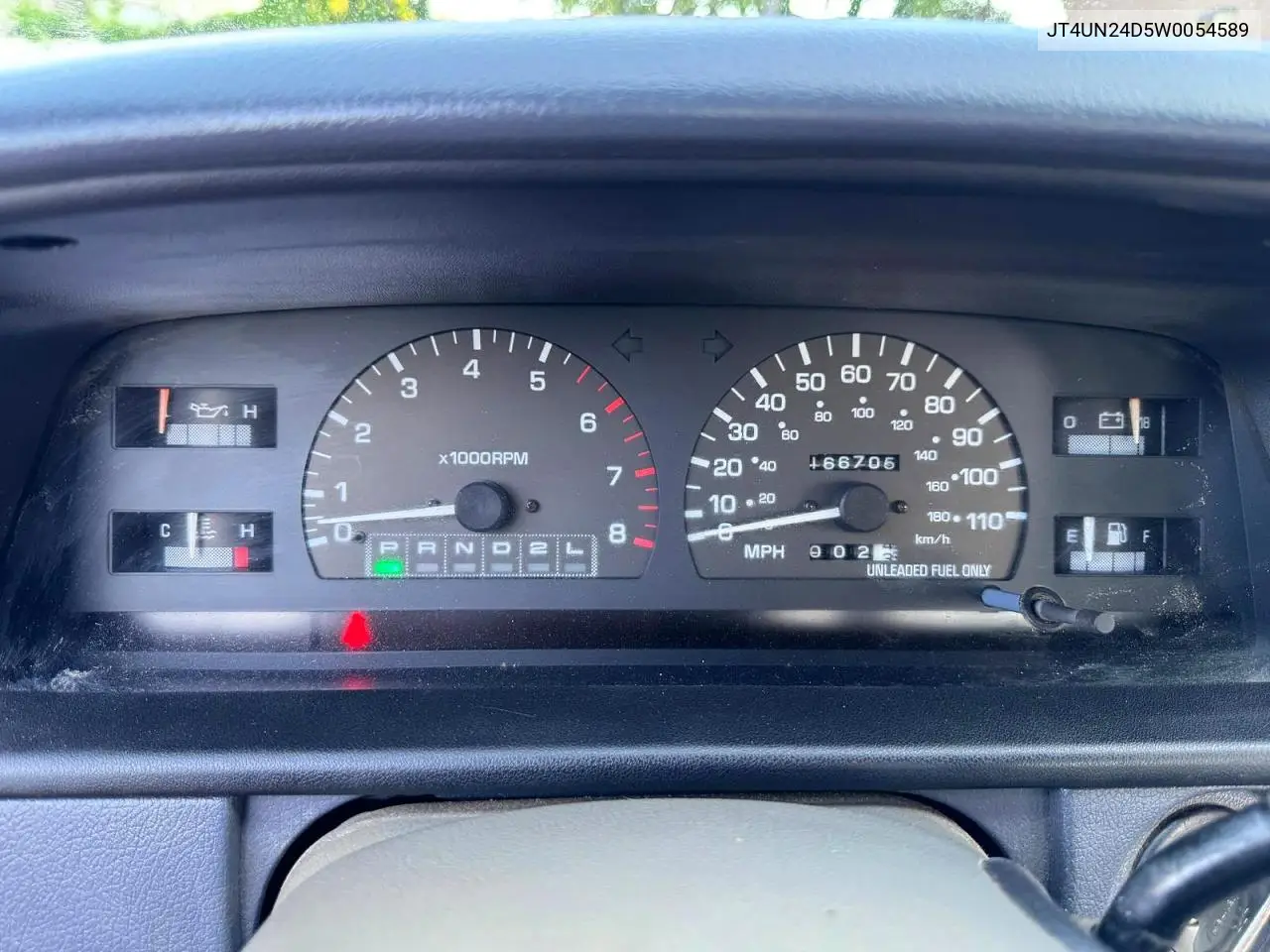 1998 Toyota T100 Sr5 VIN: JT4UN24D5W0054589 Lot: 62194416
