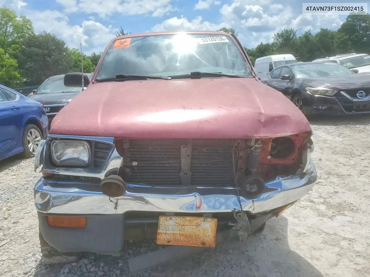 1995 Toyota Tacoma Xtracab VIN: 4TAVN73F1SZ002415 Lot: 53120136