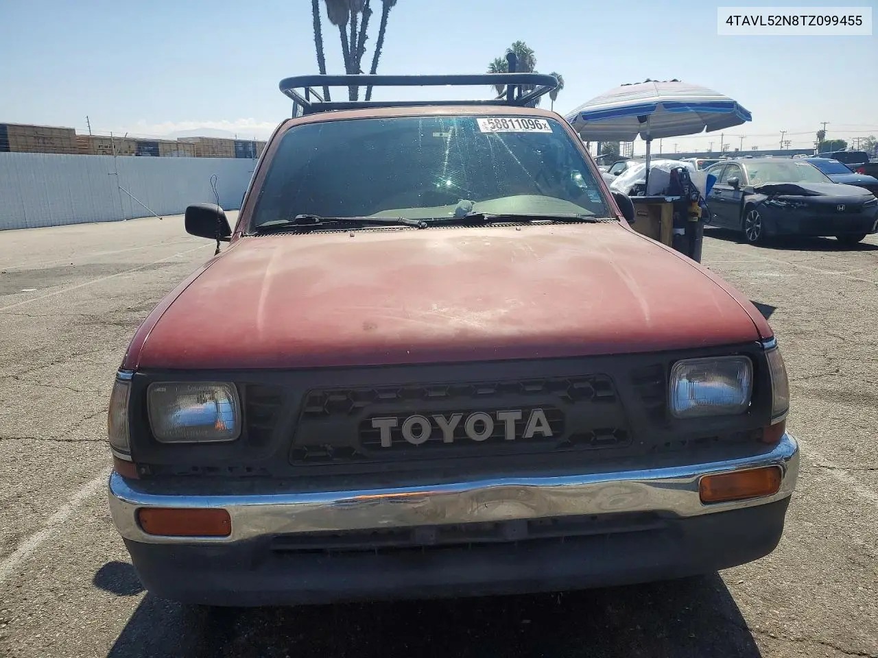 1996 Toyota Tacoma Xtracab VIN: 4TAVL52N8TZ099455 Lot: 58811096
