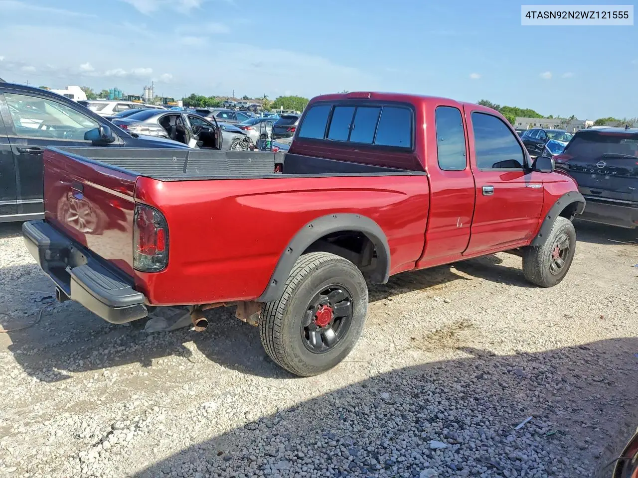 1998 Toyota Tacoma Xtracab Prerunner VIN: 4TASN92N2WZ121555 Lot: 61290526