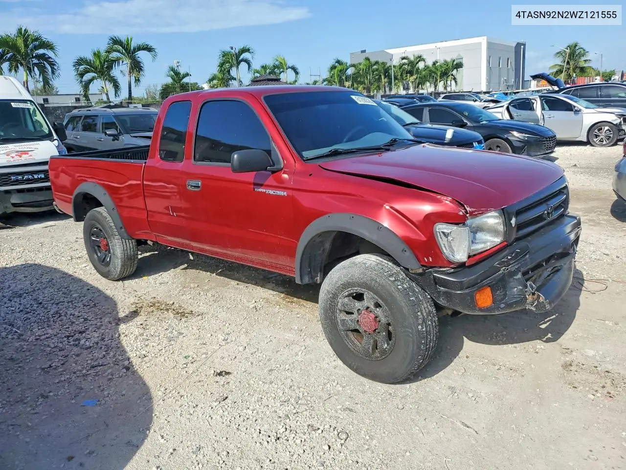 1998 Toyota Tacoma Xtracab Prerunner VIN: 4TASN92N2WZ121555 Lot: 61290526