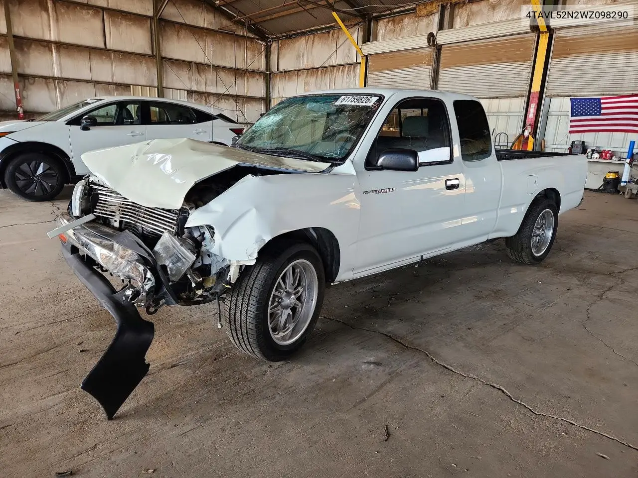 1998 Toyota Tacoma Base VIN: 4TAVL52N2WZ098290 Lot: 61759826