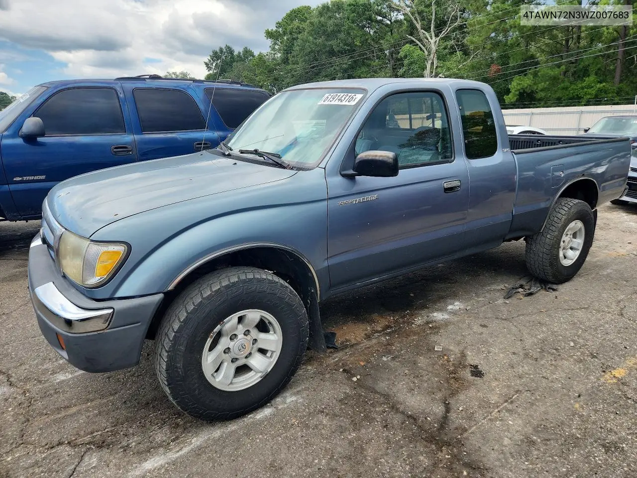 1998 Toyota Tacoma V6 VIN: 4TAWN72N3WZ007683 Lot: 61914316