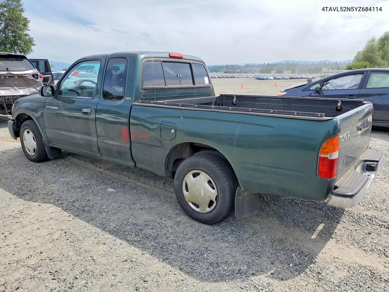 2000 Toyota Tacoma Base VIN: 4TAVL52N5YZ684114 Lot: 61777016