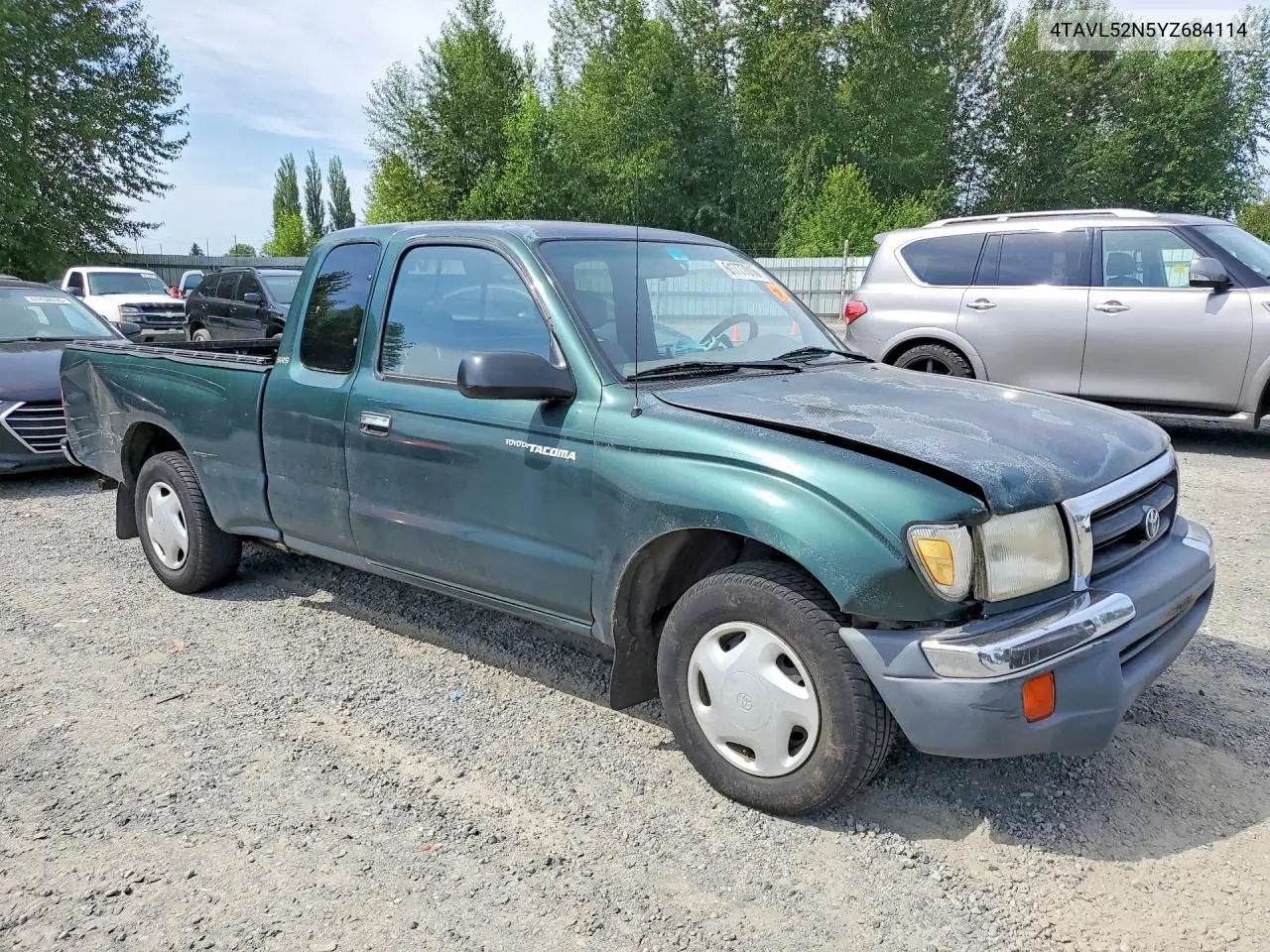 2000 Toyota Tacoma Base VIN: 4TAVL52N5YZ684114 Lot: 61777016