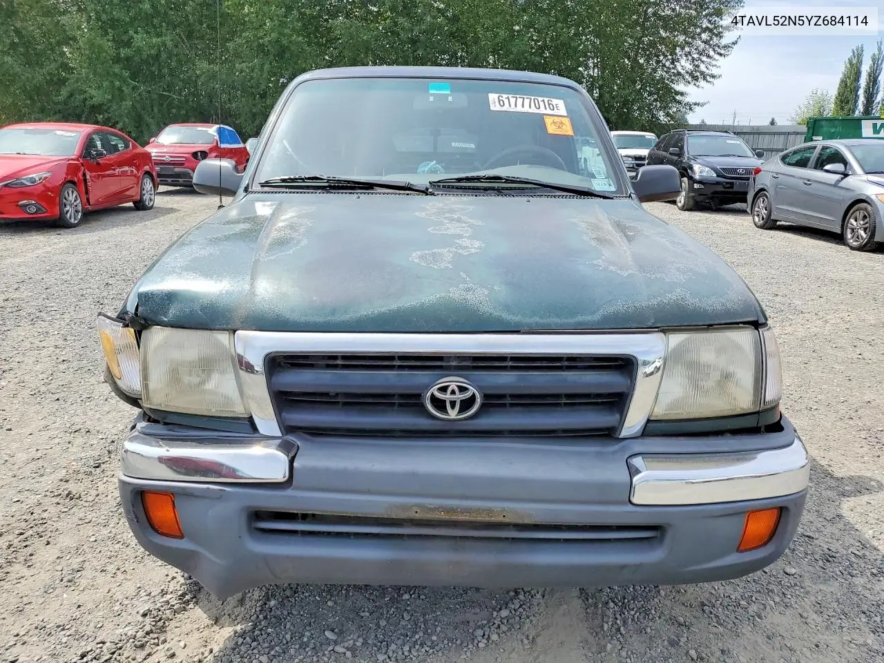 2000 Toyota Tacoma Base VIN: 4TAVL52N5YZ684114 Lot: 61777016