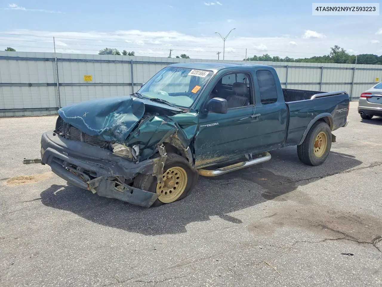 4TASN92N9YZ593223 2000 Toyota Tacoma Xtracab Prerunner