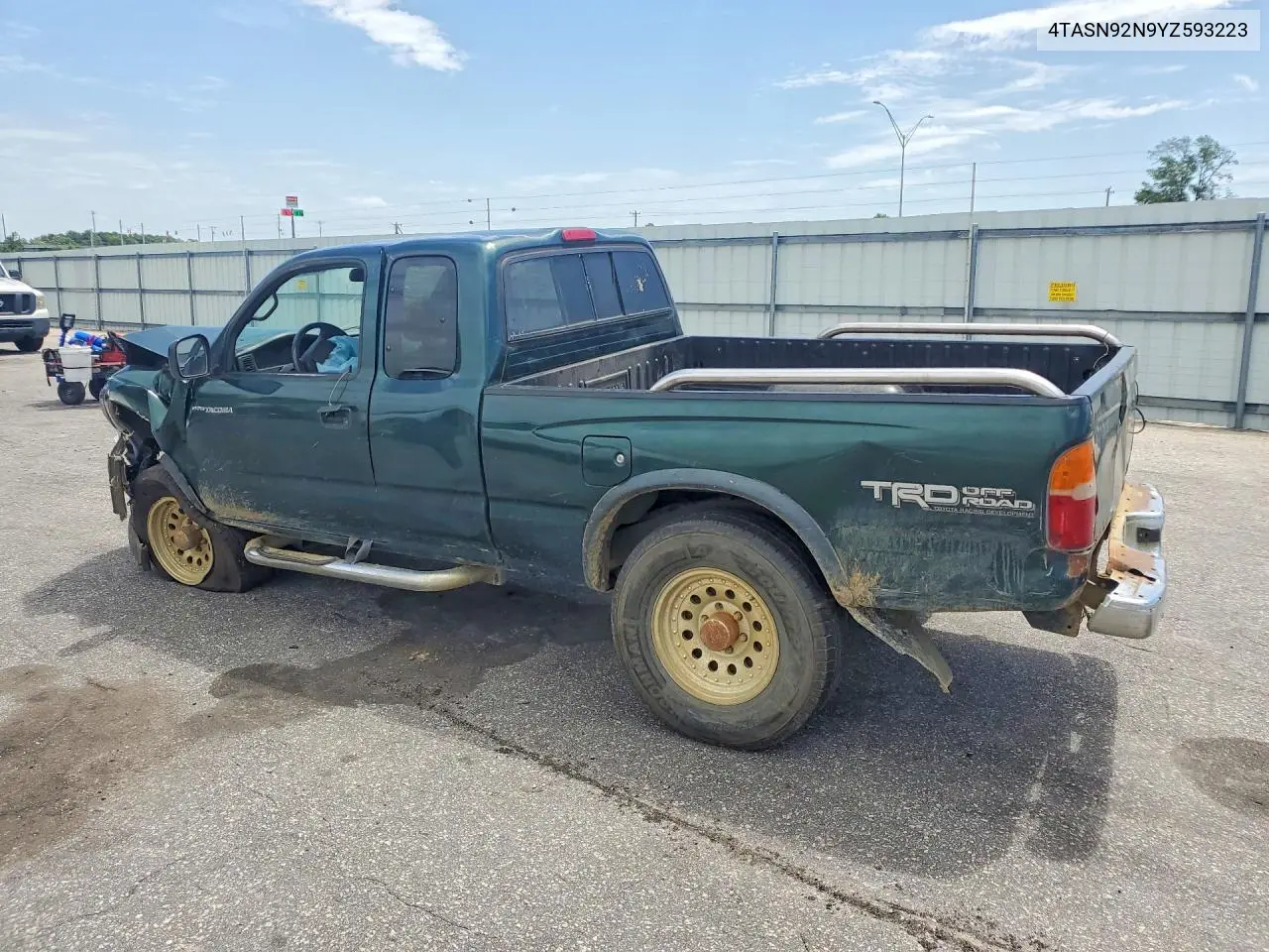 4TASN92N9YZ593223 2000 Toyota Tacoma Xtracab Prerunner