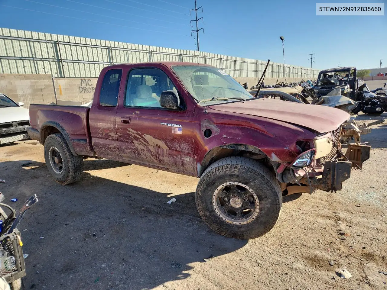 5TEWN72N91Z835660 2001 Toyota Tacoma Xtracab