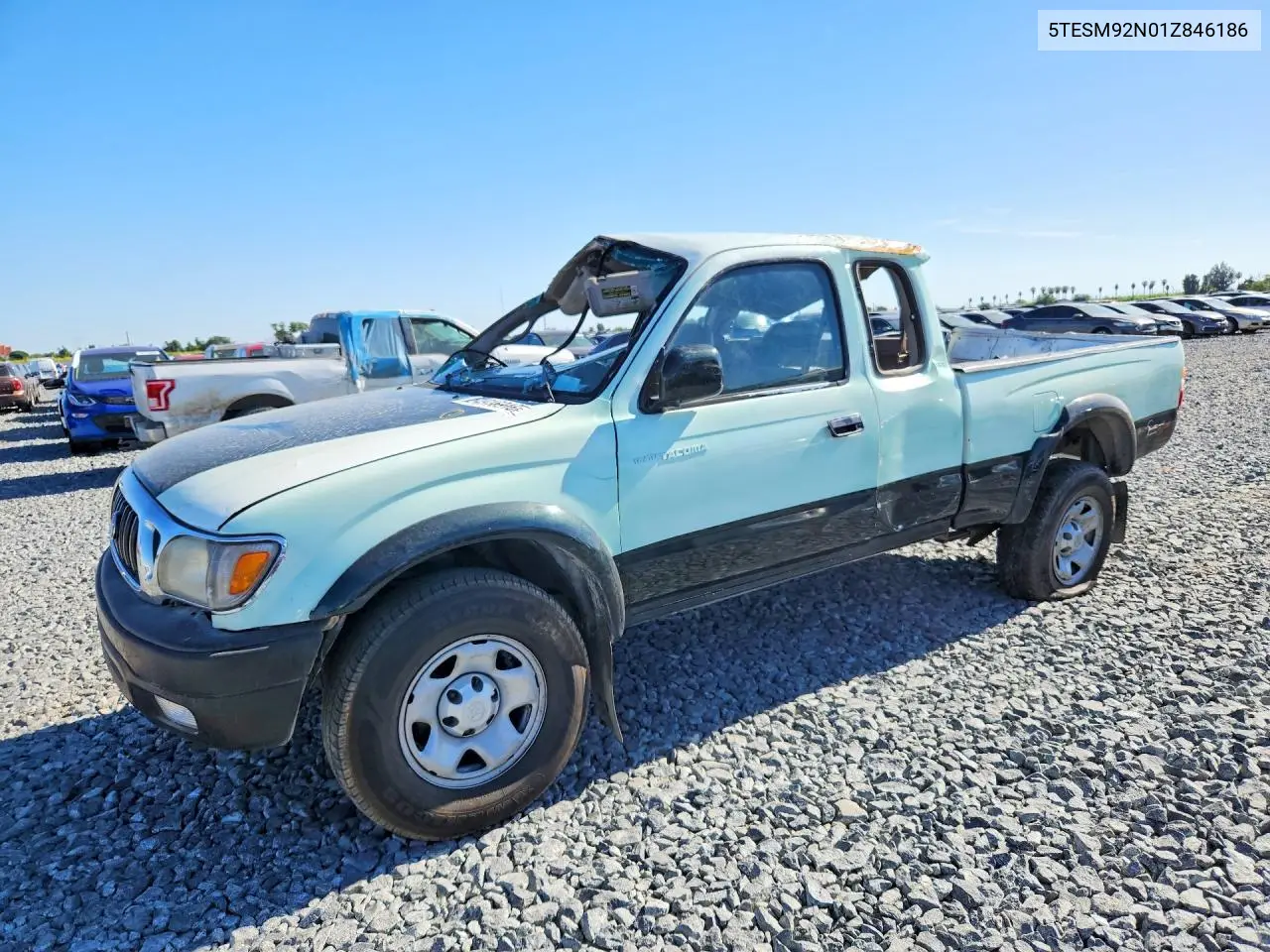 2001 Toyota Tacoma Xtracab Prerunner VIN: 5TESM92N01Z846186 Lot: 54915916