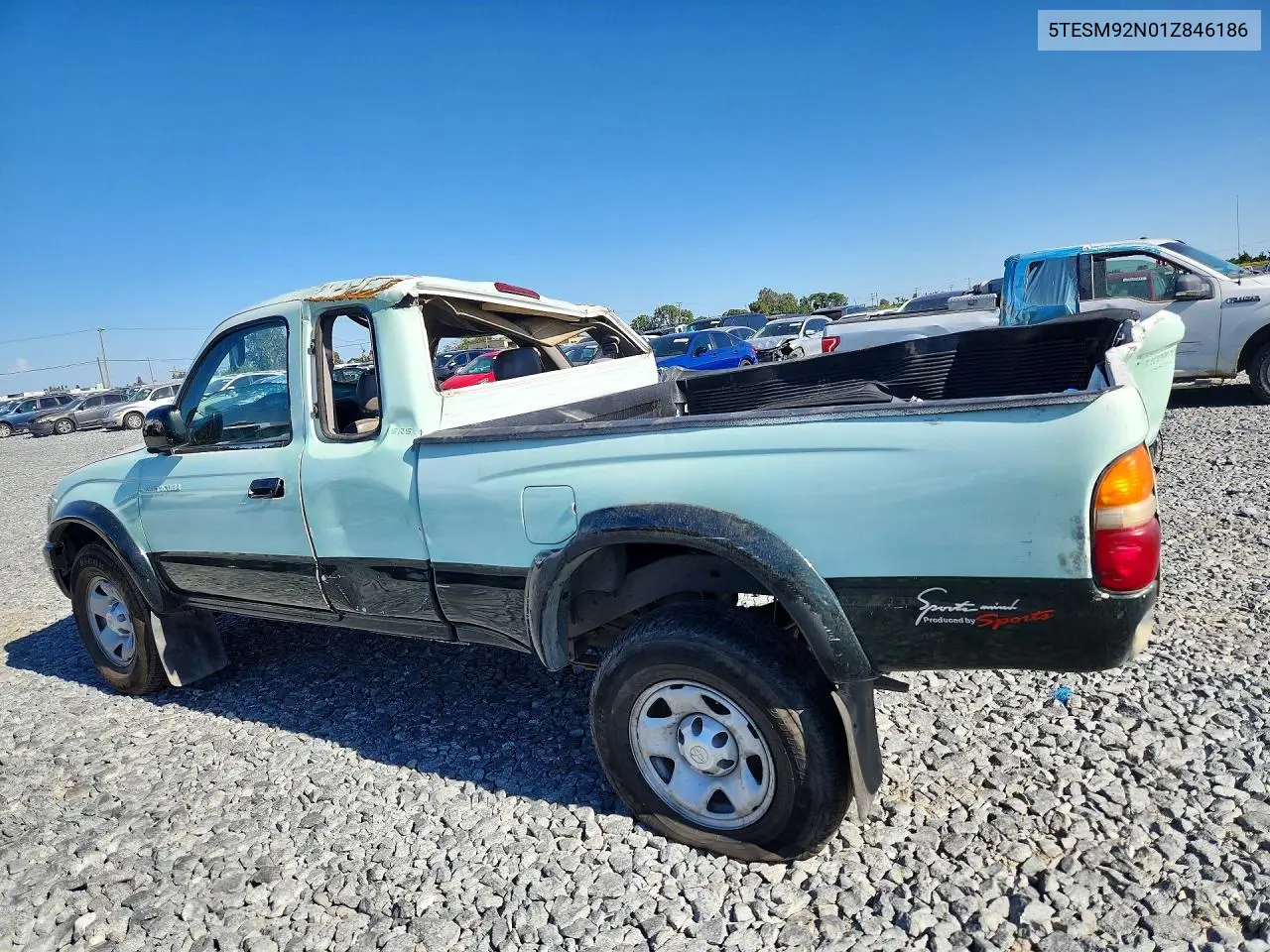2001 Toyota Tacoma Xtracab Prerunner VIN: 5TESM92N01Z846186 Lot: 54915916