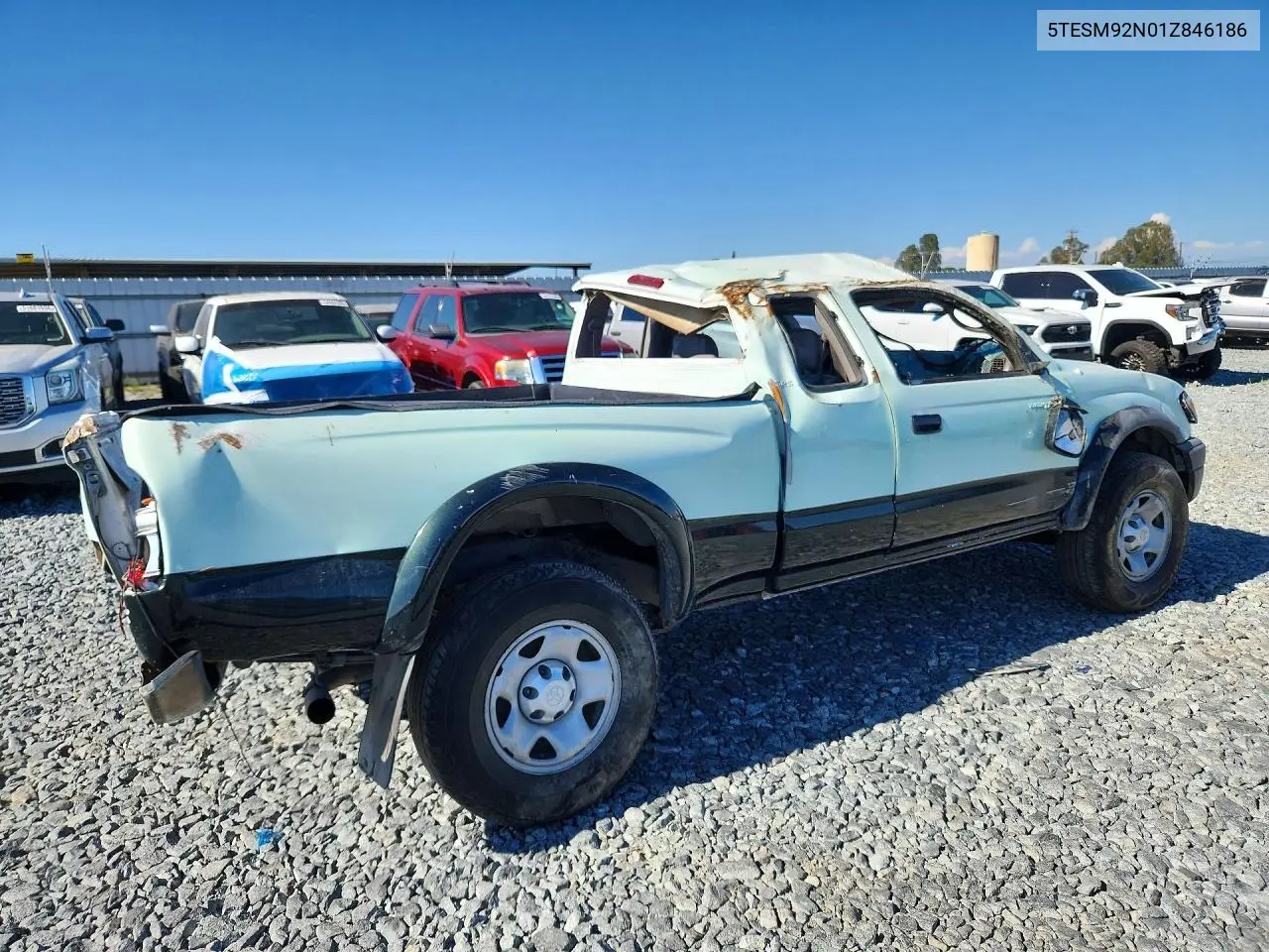2001 Toyota Tacoma Xtracab Prerunner VIN: 5TESM92N01Z846186 Lot: 54915916