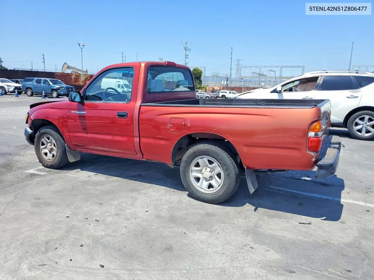 2001 Toyota Tacoma Base VIN: 5TENL42N51Z806477 Lot: 58769896