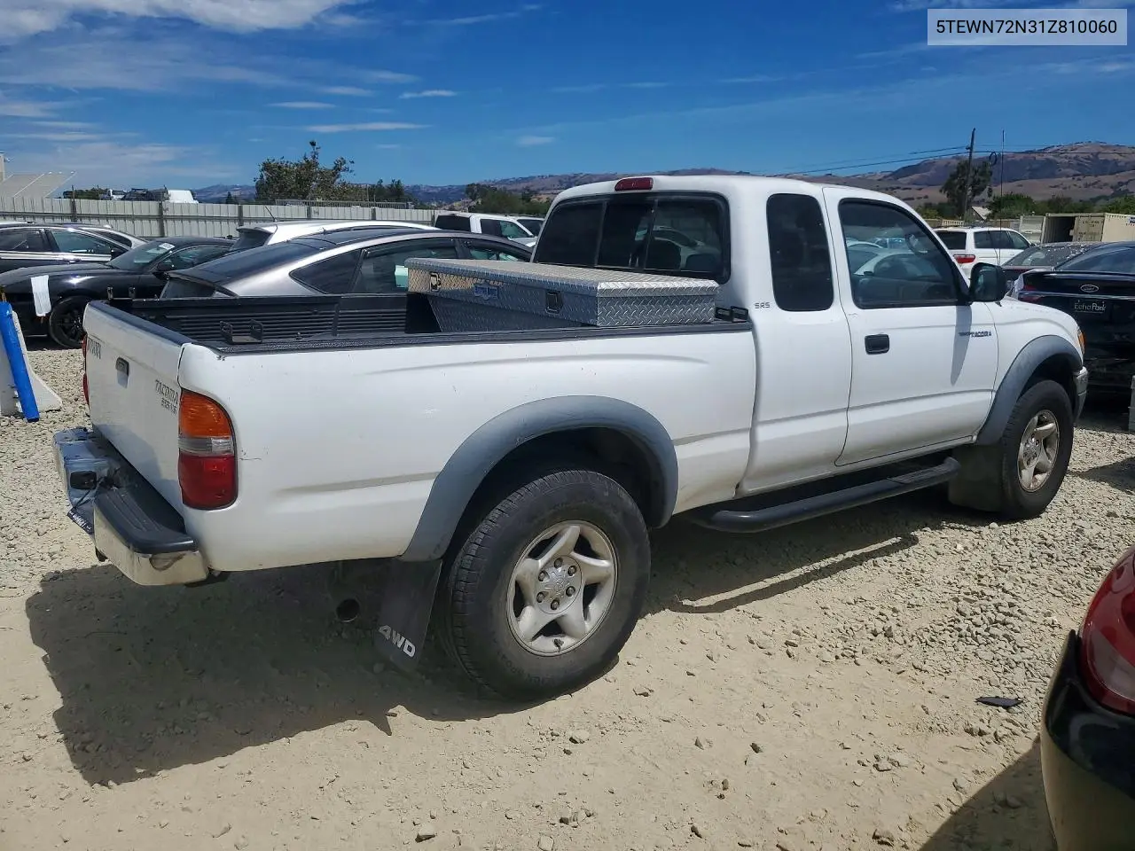 2001 Toyota Tacoma V6 VIN: 5TEWN72N31Z810060 Lot: 60921486