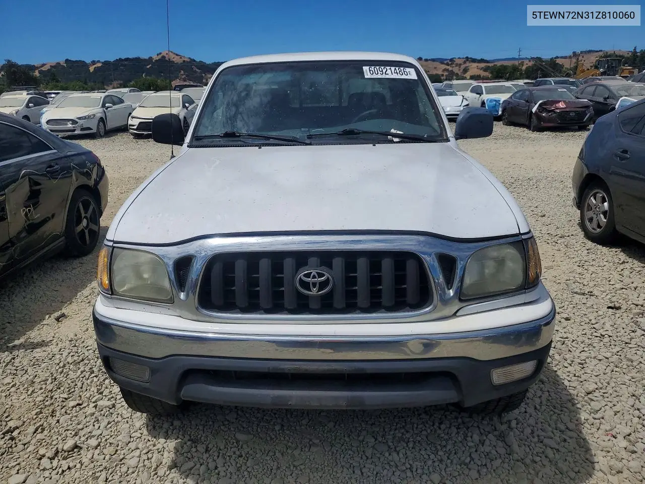 2001 Toyota Tacoma V6 VIN: 5TEWN72N31Z810060 Lot: 60921486