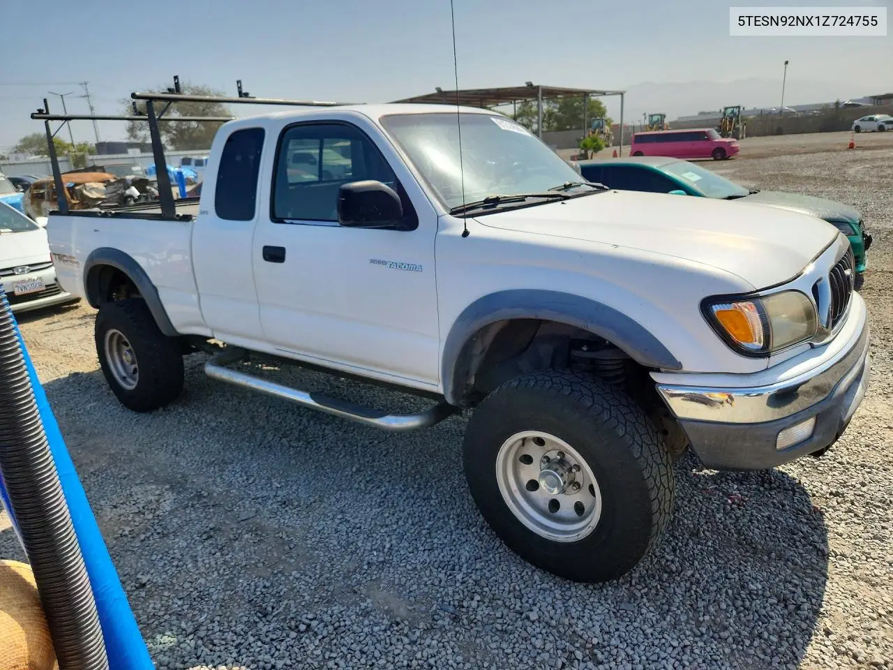 2001 Toyota Tacoma Xtracab Prerunner VIN: 5TESN92NX1Z724755 Lot: 61314566