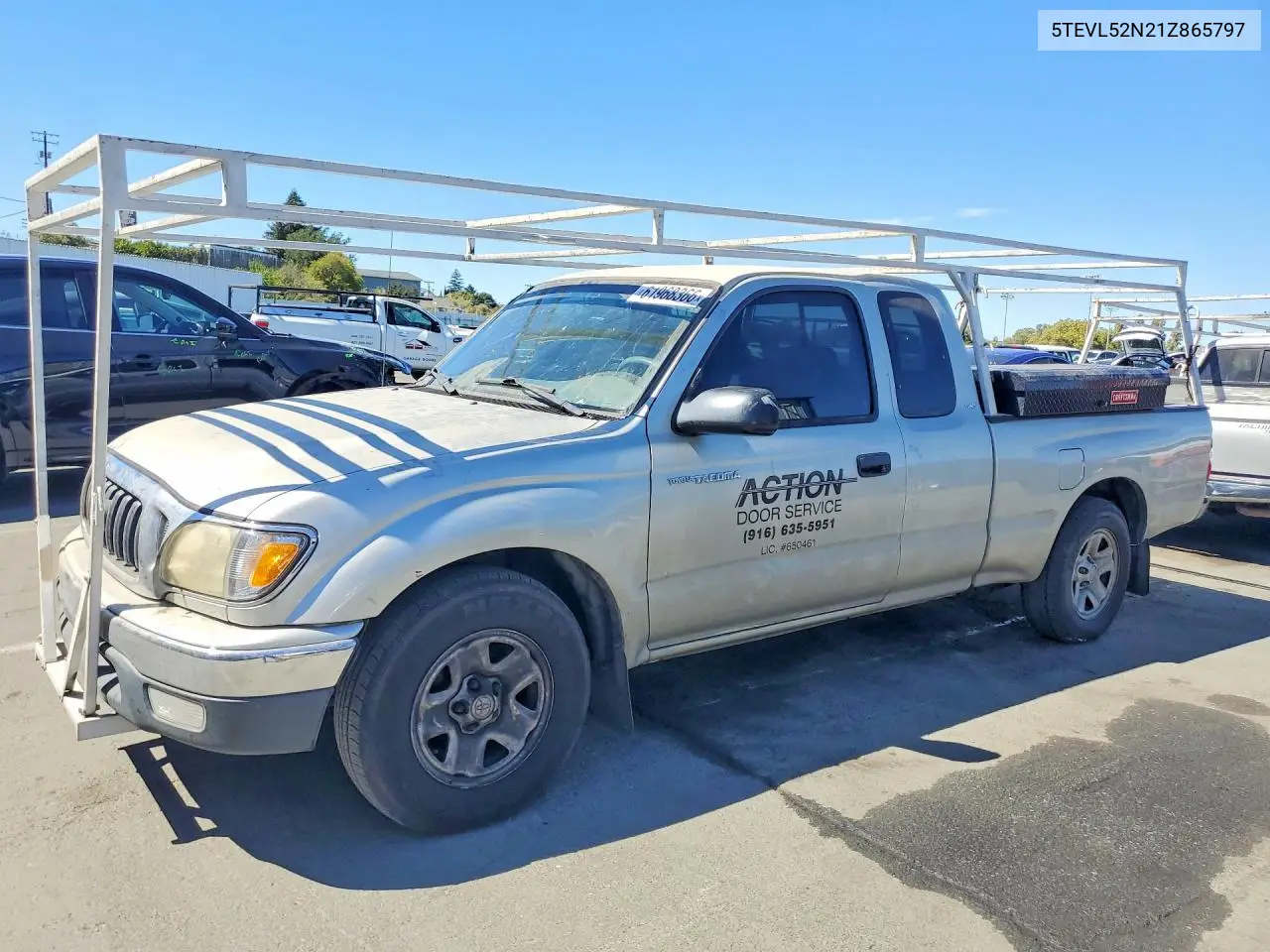 2001 Toyota Tacoma Xtracab VIN: 5TEVL52N21Z865797 Lot: 61968366