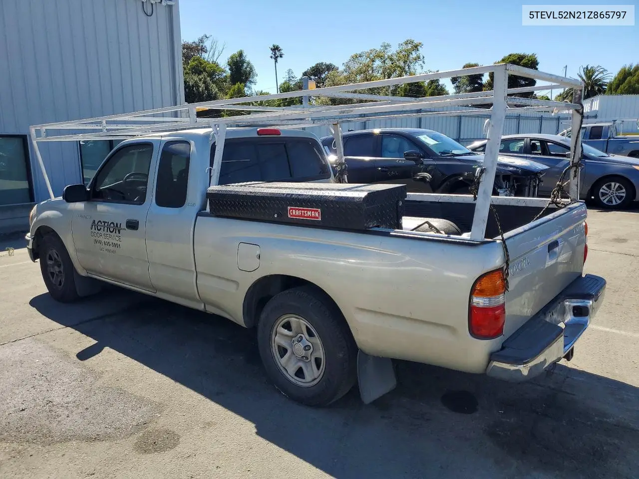 2001 Toyota Tacoma Xtracab VIN: 5TEVL52N21Z865797 Lot: 61968366