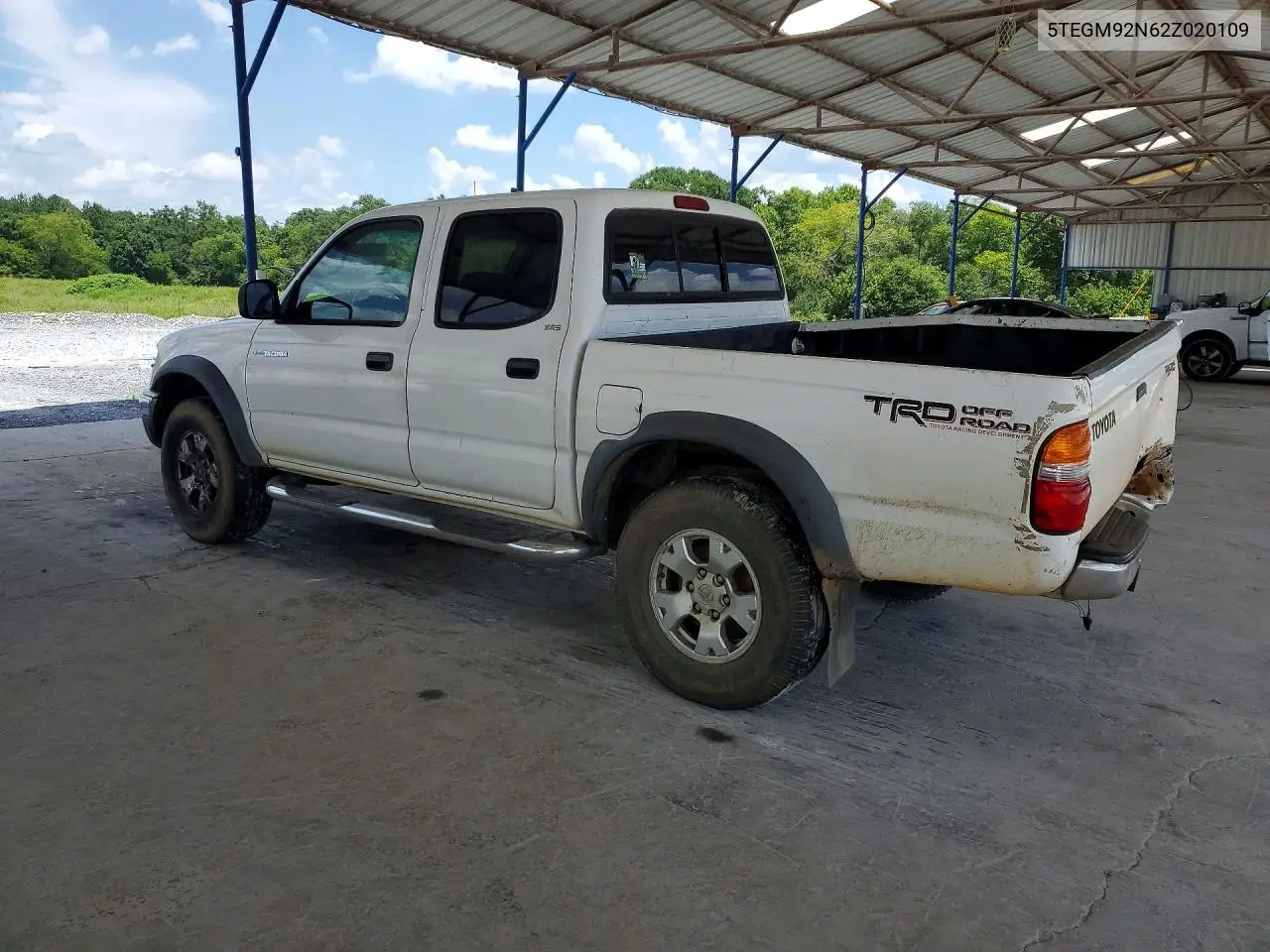 2002 Toyota Tacoma VIN: 5TEGM92N62Z020109 Lot: 61548316