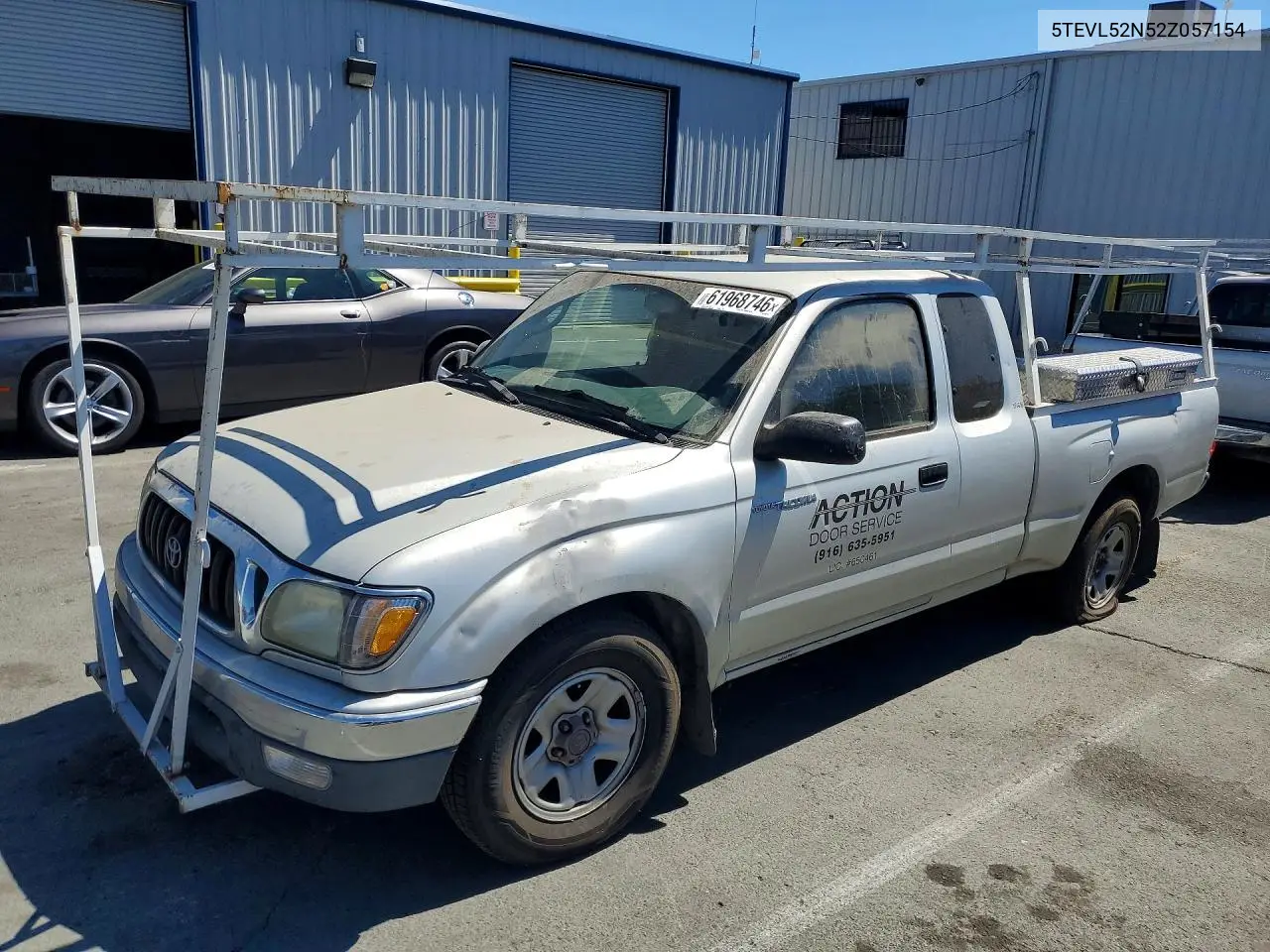 2002 Toyota Tacoma Base VIN: 5TEVL52N52Z057154 Lot: 61968746