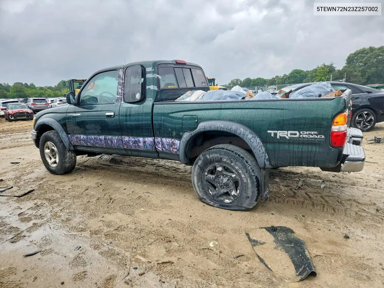 2003 Toyota Tacoma Xtracab VIN: 5TEWN72N23Z257002 Lot: 52866016