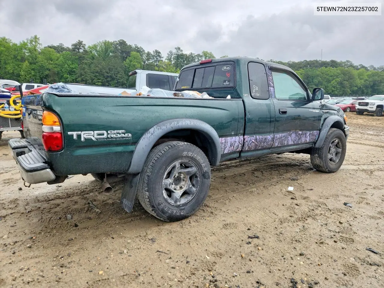2003 Toyota Tacoma Xtracab VIN: 5TEWN72N23Z257002 Lot: 52866016