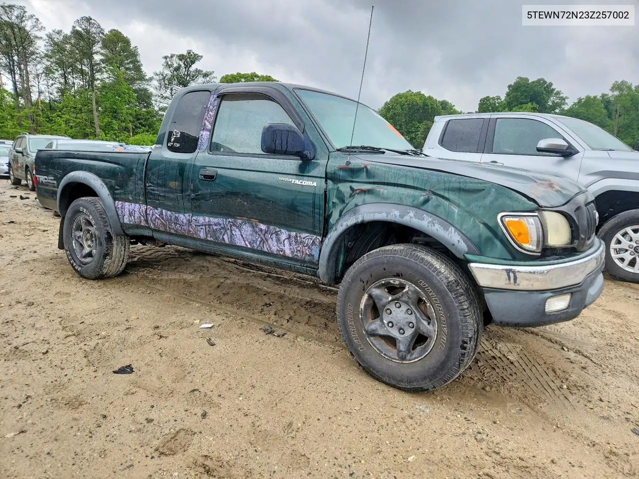 2003 Toyota Tacoma Xtracab VIN: 5TEWN72N23Z257002 Lot: 52866016