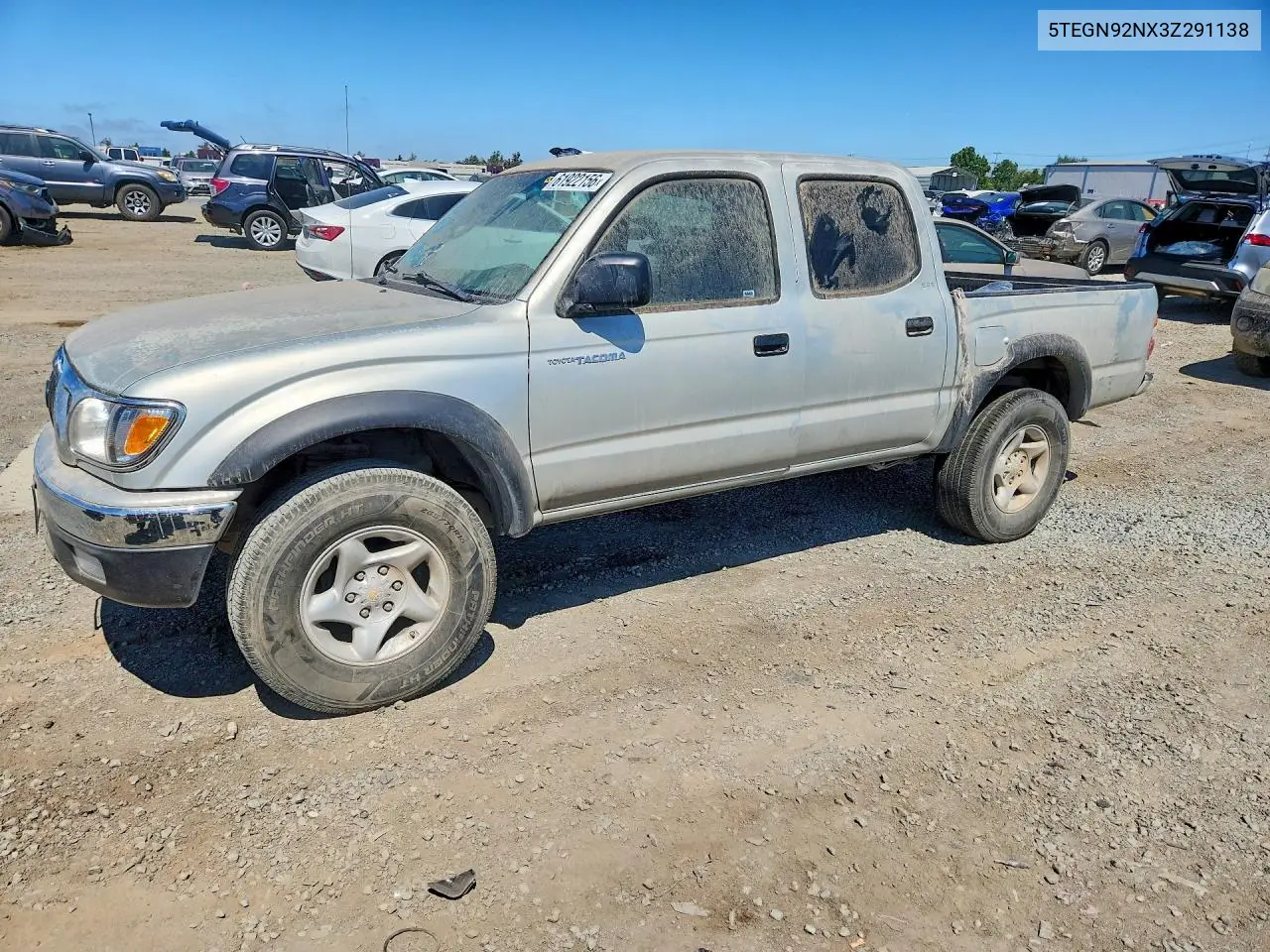 5TEGN92NX3Z291138 2003 Toyota Tacoma Double Cab Prerunner