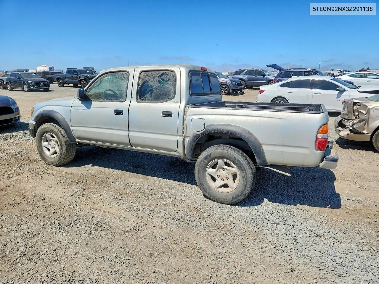 5TEGN92NX3Z291138 2003 Toyota Tacoma Double Cab Prerunner