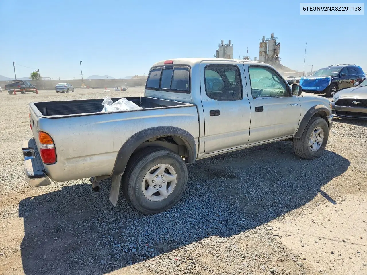 5TEGN92NX3Z291138 2003 Toyota Tacoma Double Cab Prerunner