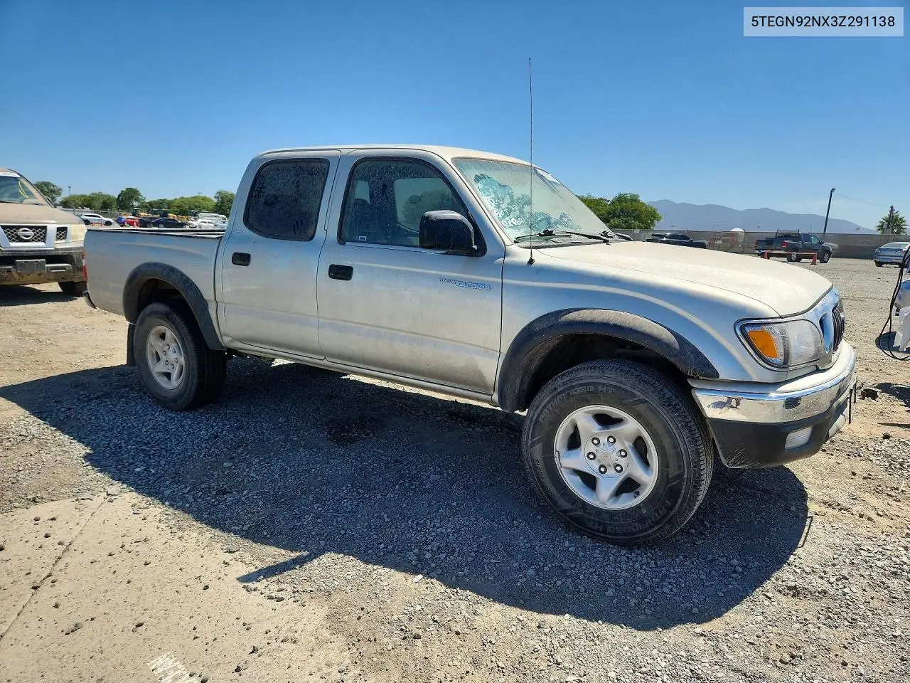 5TEGN92NX3Z291138 2003 Toyota Tacoma Double Cab Prerunner