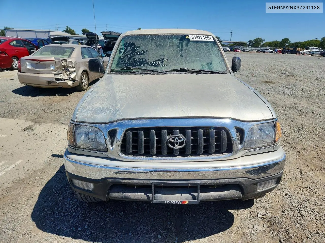 5TEGN92NX3Z291138 2003 Toyota Tacoma Double Cab Prerunner