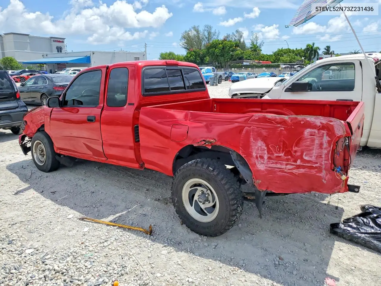 2003 Toyota Tacoma Base VIN: 5TEVL52N73Z231436 Lot: 62198226